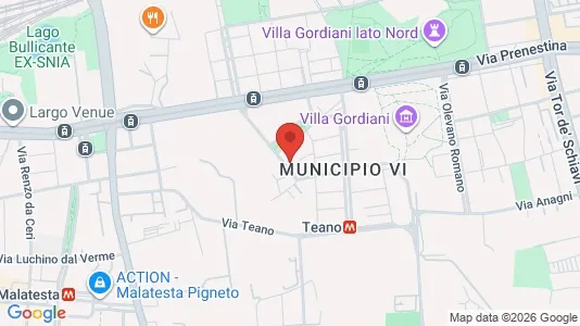 Apartments for rent i Roma Municipio V – Prenestino/Centocelle - kort over placeringen