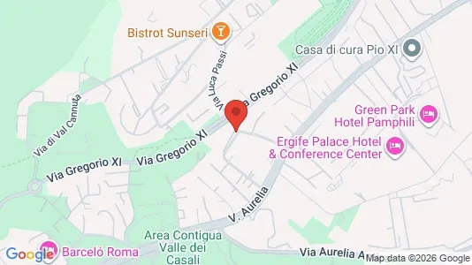 Apartments for rent i Roma Municipio XIII – Aurelia - kort over placeringen