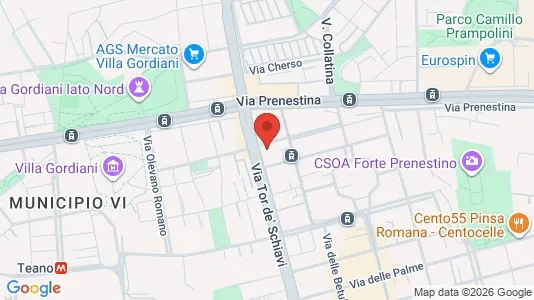 Apartments for rent i Roma Municipio V – Prenestino/Centocelle - kort over placeringen