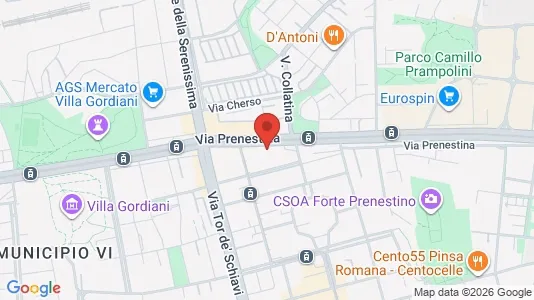 Rooms for rent i Roma Municipio V – Prenestino/Centocelle - kort over placeringen