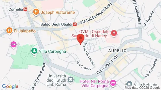 Apartments for rent i Roma Municipio XIII – Aurelia - kort over placeringen