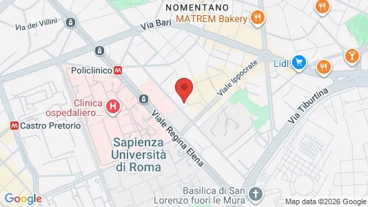 Apartments for rent i Roma Municipio II – Parioli/Nomentano - kort over placeringen