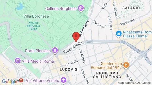 Apartments for rent i Roma Municipio II – Parioli/Nomentano - kort over placeringen
