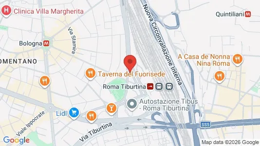 Apartments for rent i Roma Municipio II – Parioli/Nomentano - kort over placeringen