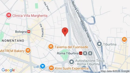 Apartments for rent i Roma Municipio II – Parioli/Nomentano - kort over placeringen