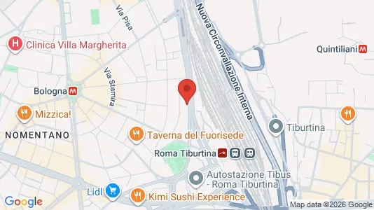 Apartments for rent i Roma Municipio II – Parioli/Nomentano - kort over placeringen