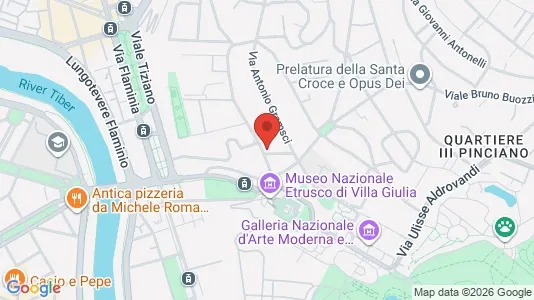 Apartments for rent i Roma Municipio II – Parioli/Nomentano - kort over placeringen