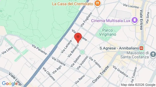 Rooms for rent i Roma Municipio II – Parioli/Nomentano - kort over placeringen