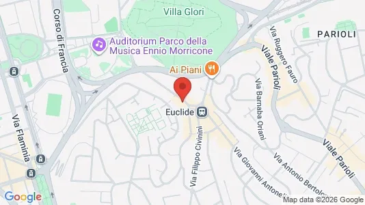Apartments for rent i Roma Municipio II – Parioli/Nomentano - kort over placeringen