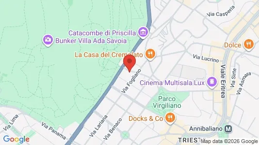 Apartments for rent i Roma Municipio II – Parioli/Nomentano - kort over placeringen