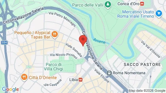 Apartments for rent i Roma Municipio II – Parioli/Nomentano - kort over placeringen