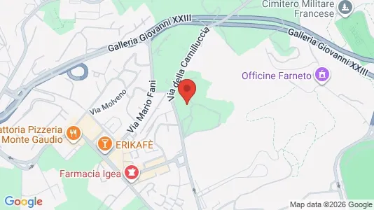 Apartments for rent i Roma Municipio XIV – Monte Mario - kort over placeringen