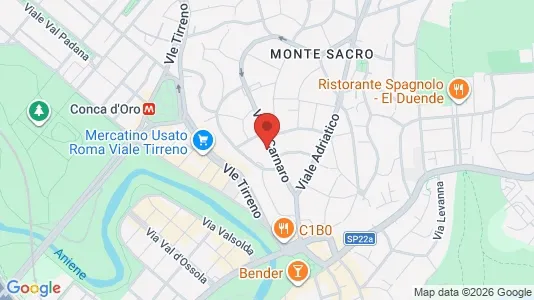 Apartments for rent i Roma Municipio III – Monte Sacro - kort over placeringen
