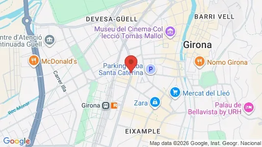 Apartments for rent i Girona - kort over placeringen