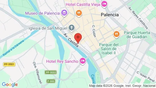 Apartments for rent i Palencia - kort over placeringen