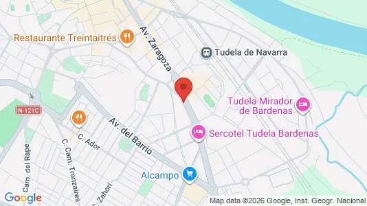 Apartments for rent i Tudela - kort over placeringen