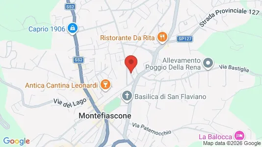 Apartments for rent i Montefiascone - kort over placeringen