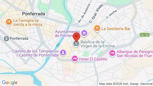 Apartments for rent i León - kort over placeringen