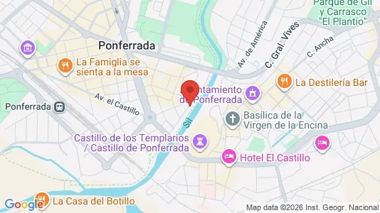 Apartments for rent i León - kort over placeringen