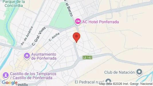 Rooms for rent i León - kort over placeringen