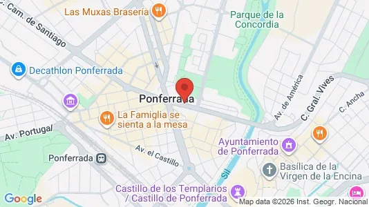 Apartments for rent i León - kort over placeringen