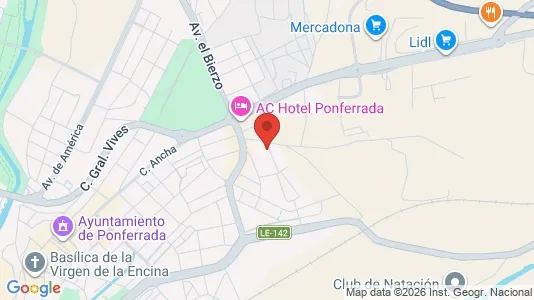 Rooms for rent i León - kort over placeringen