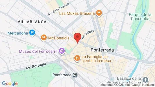 Apartments for rent i León - kort over placeringen