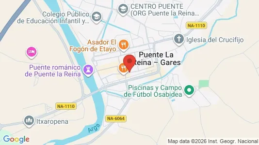 Apartments for rent i Puente la Reina/Gares - kort over placeringen