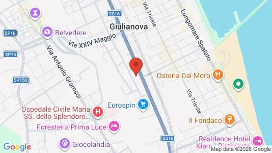 Apartments for rent i Giulianova - kort over placeringen