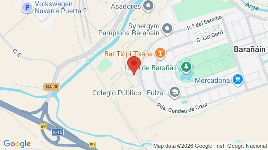 Apartments for rent i Barañain - kort over placeringen