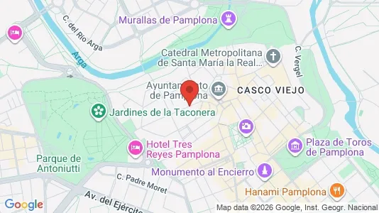 Apartments for rent i Pamplona/Iruña - kort over placeringen