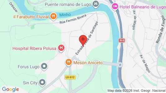 Apartments for rent i Lugo - kort over placeringen