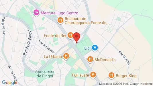 Apartments for rent i Lugo - kort over placeringen