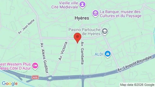 Apartments for rent i Toulon - kort over placeringen
