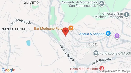 Apartments for rent i Perugia - kort over placeringen
