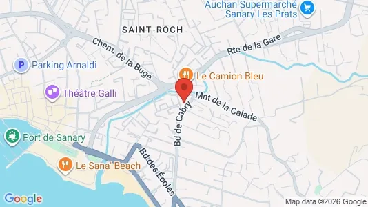 Apartments for rent i Toulon - kort over placeringen