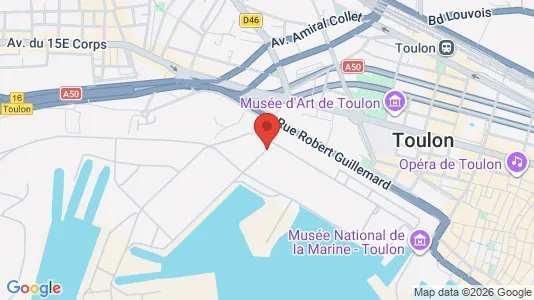 Apartments for rent i Toulon - kort over placeringen