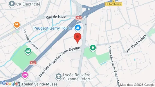 Apartments for rent i Toulon - kort over placeringen