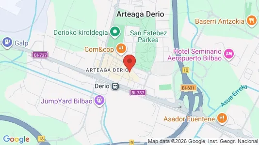 Apartments for rent i Derio - kort over placeringen