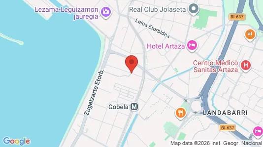 Apartments for rent i Getxo - kort over placeringen