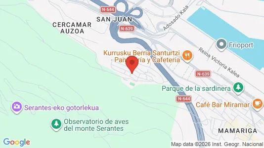 Apartments for rent i Santurtzi - kort over placeringen