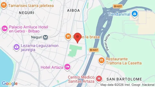 Apartments for rent i Getxo - kort over placeringen