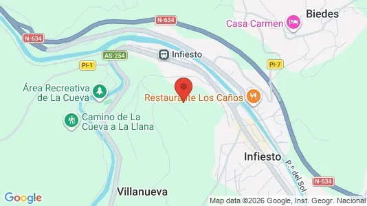 Apartments for rent i Piloña - kort over placeringen