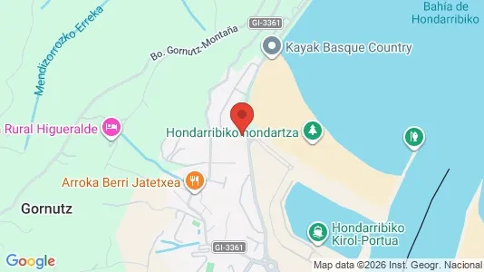 Apartments for rent i Hondarribia - kort over placeringen