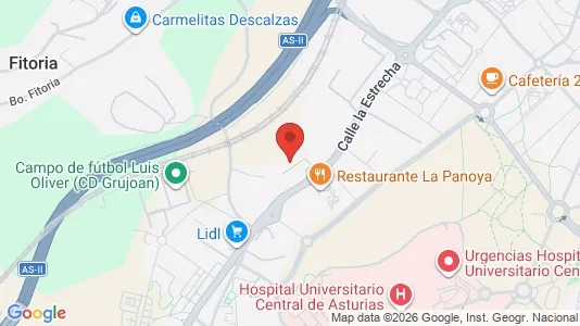 Apartments for rent i Oviedo - kort over placeringen