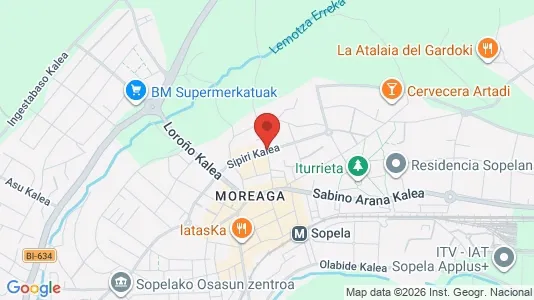 Apartments for rent i Sopela - kort over placeringen