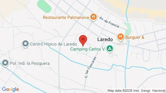 Apartments for rent i Laredo - kort over placeringen
