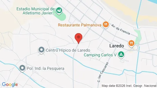 Apartments for rent i Laredo - kort over placeringen