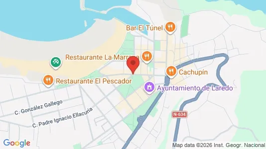 Apartments for rent i Laredo - kort over placeringen