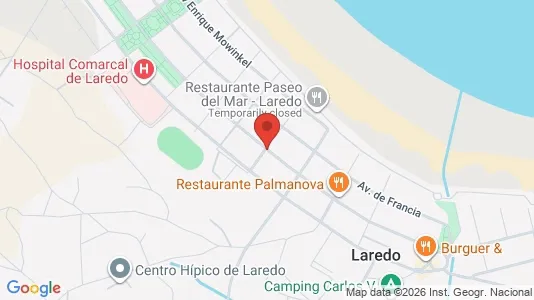 Apartments for rent i Laredo - kort over placeringen